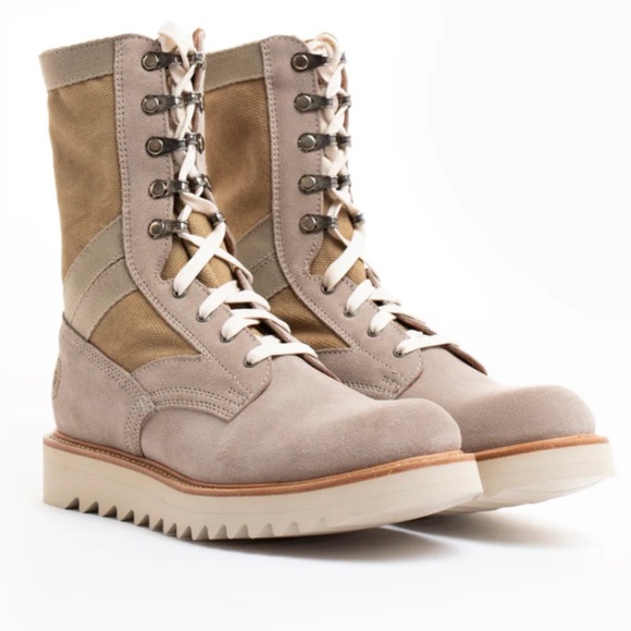 Ranch Road Boots - Women’s Current Issue Sand Suede and Canvas 9 1/2 Roomy Fit - Picture 7 of 7